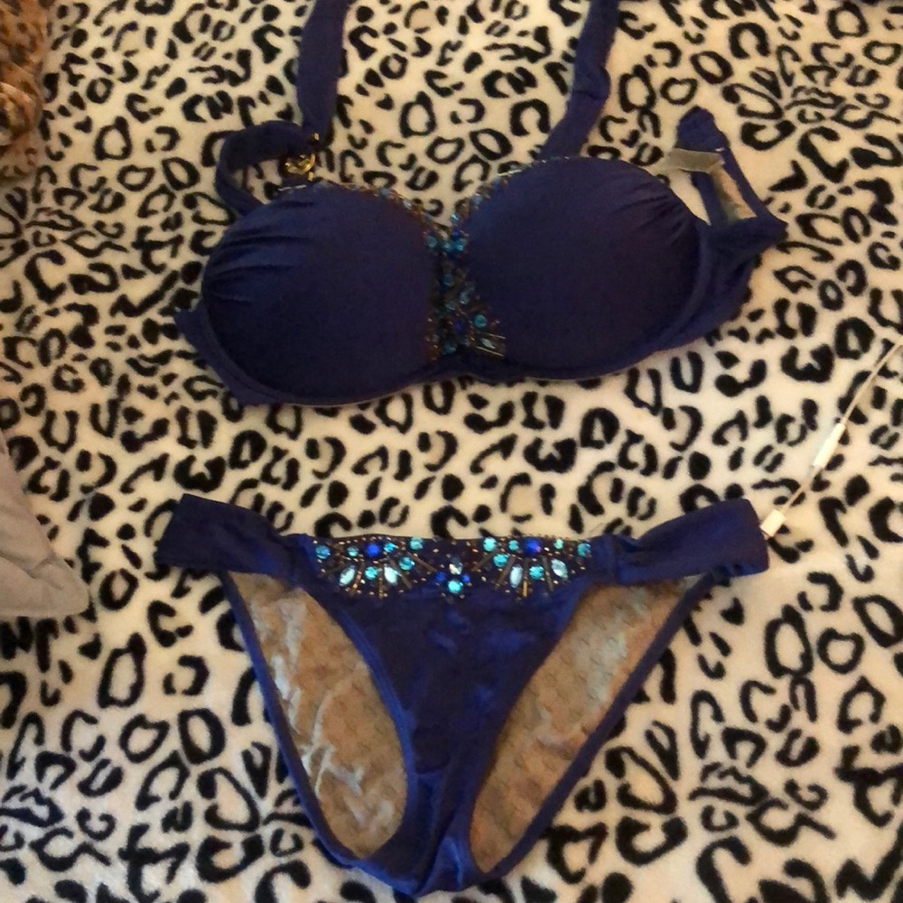 Bombshell blue bikini